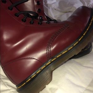 Red doc martens